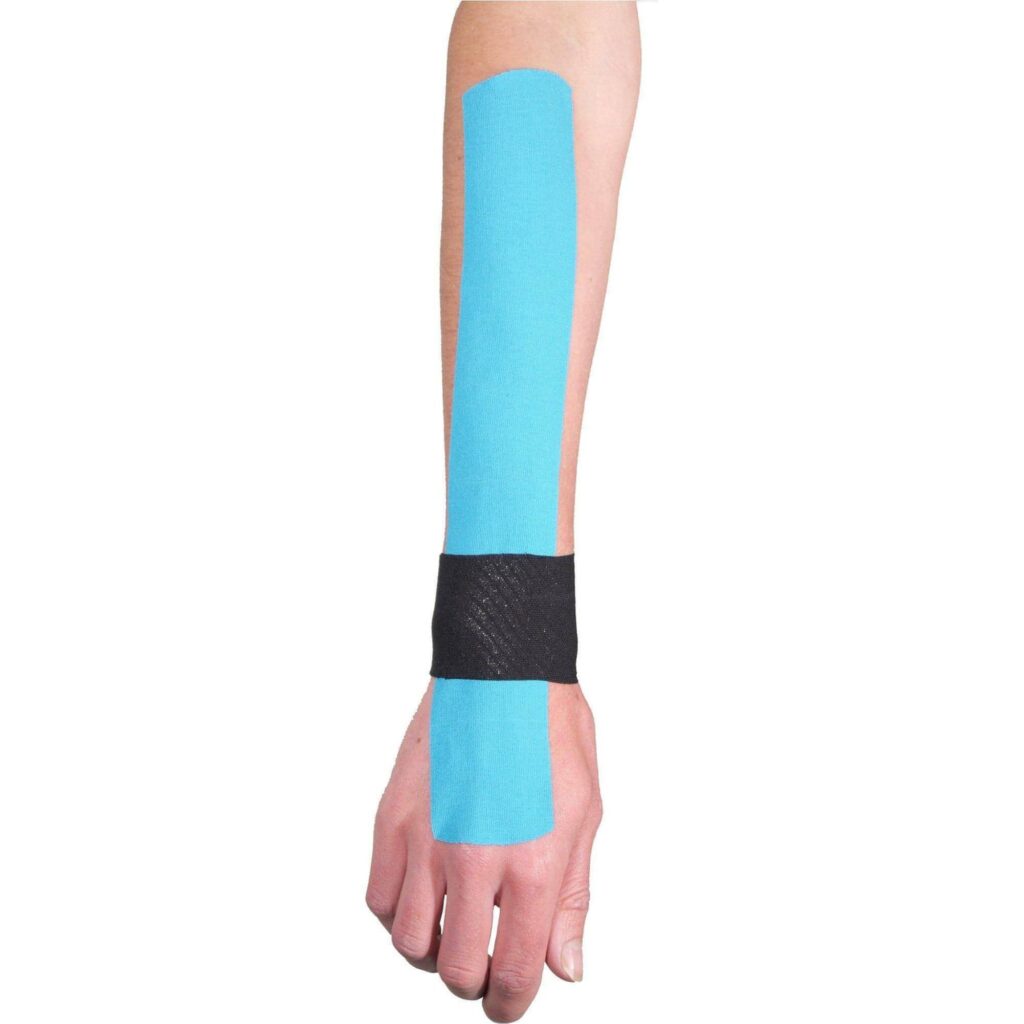 how to strap a wrist with  kinesiology tape