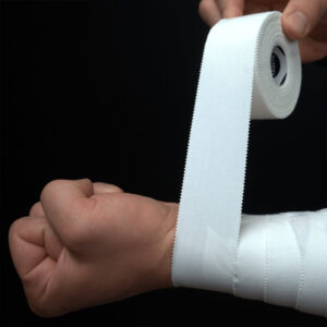 strapping tape hand