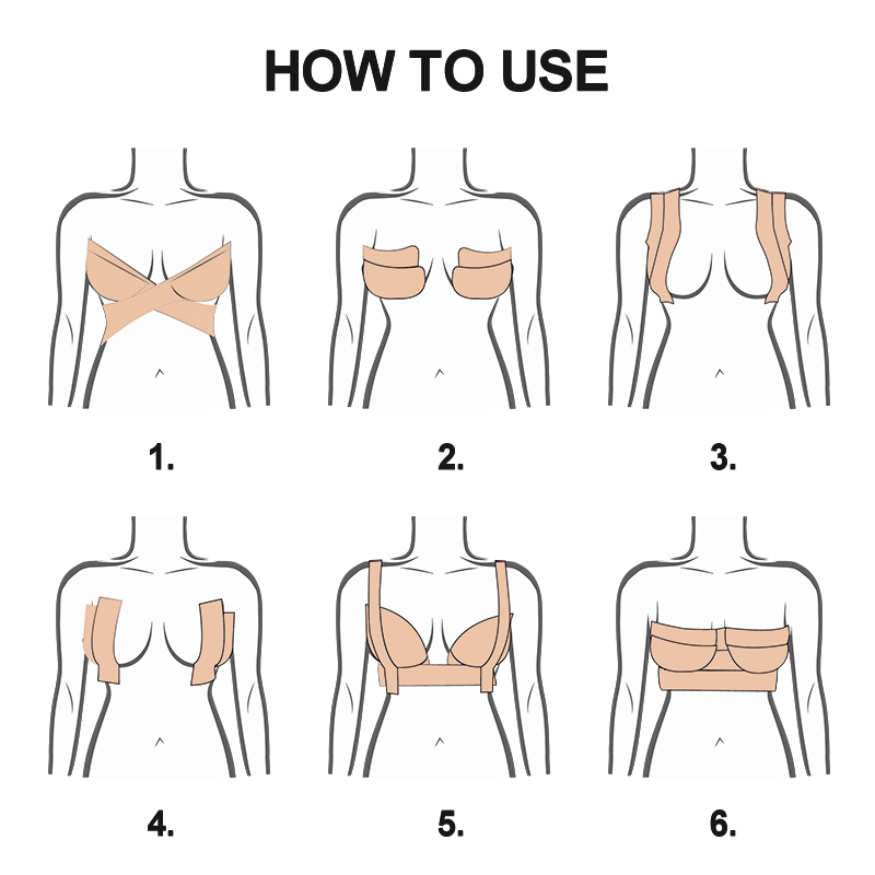 how to use boob tape