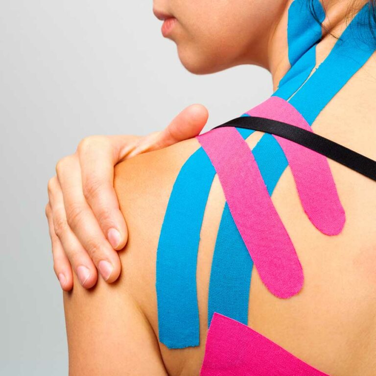 Kinesiologisches Tape für den Trapezius