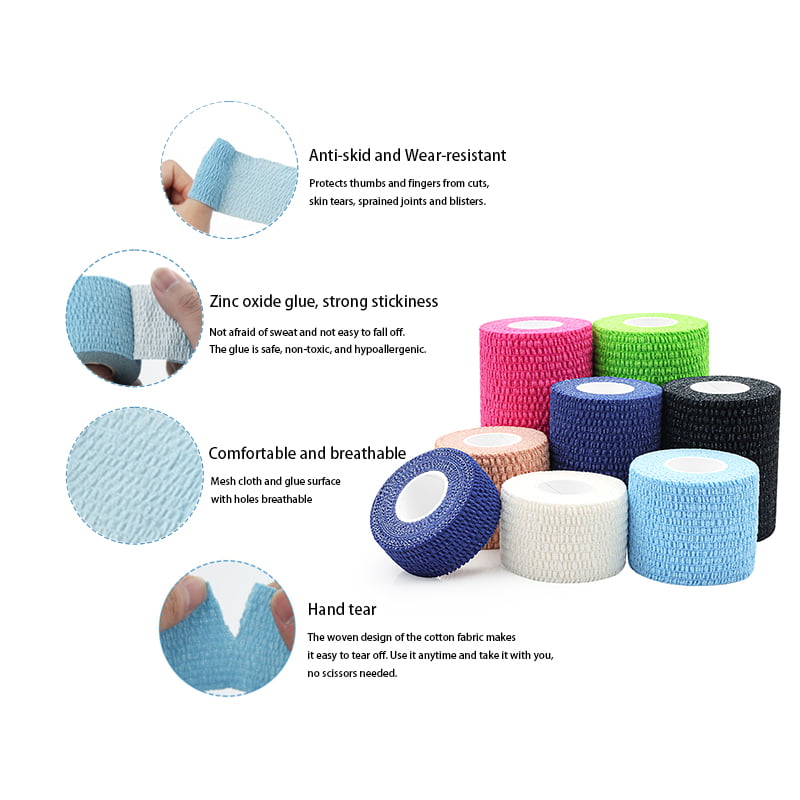 Weightlifting thumb tape details