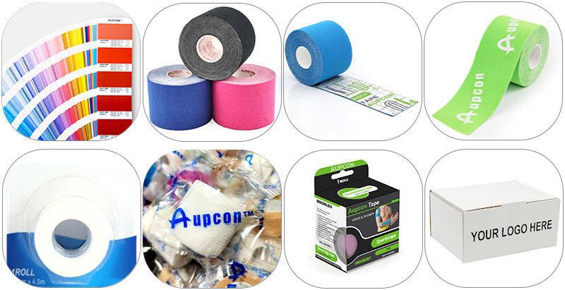 Aangepaste tape en verband