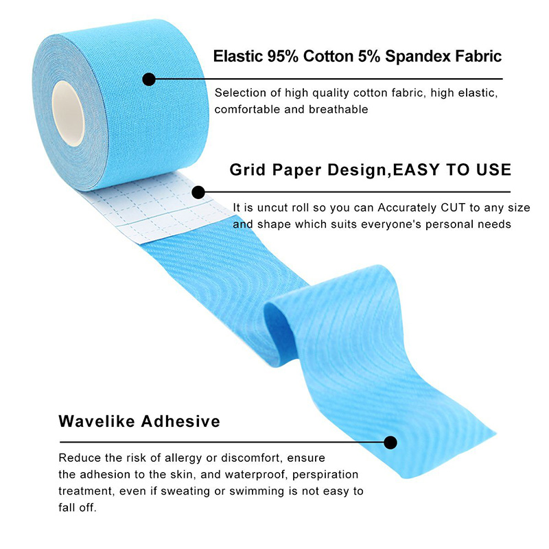 3BTape ProCut X Strips - 40 Pezzi Di Tape Kinesiologico Pronti All'Uso In 4 Colori