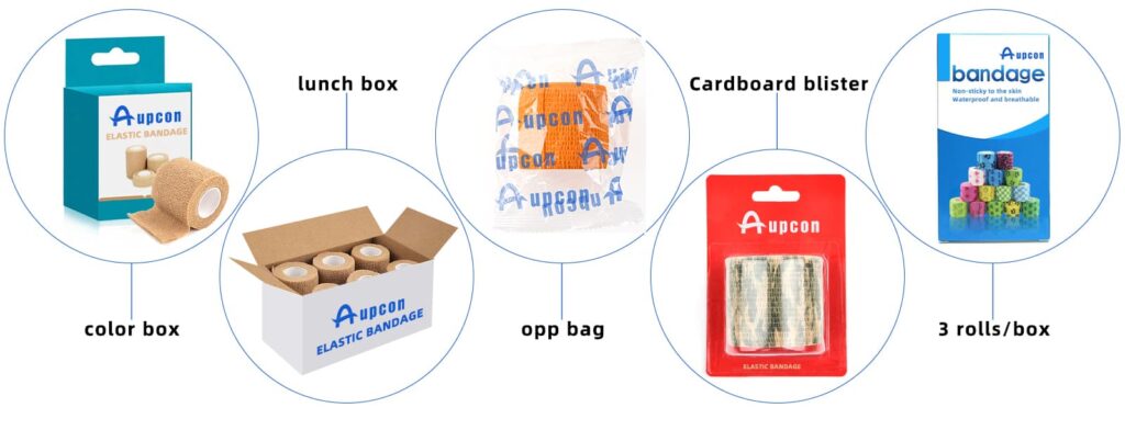 Packaging Options of cohesive bandage