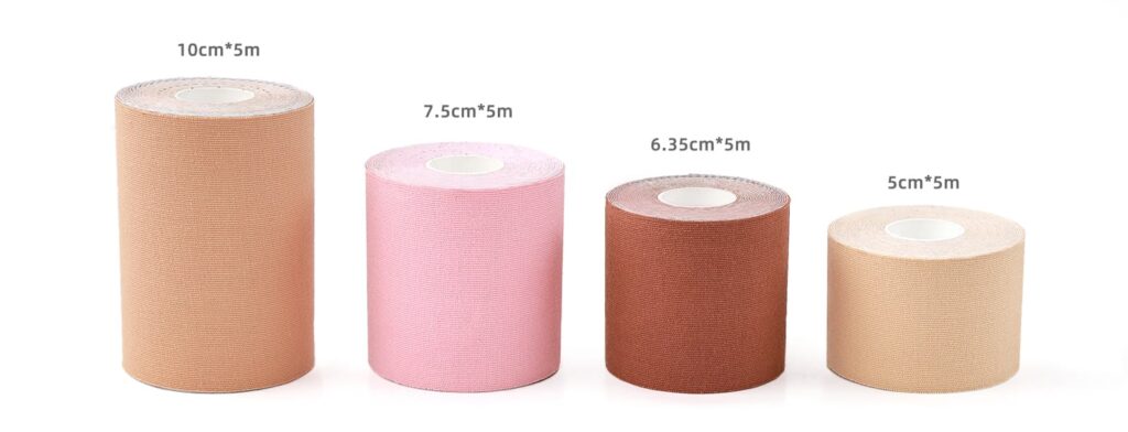 size of boob tape