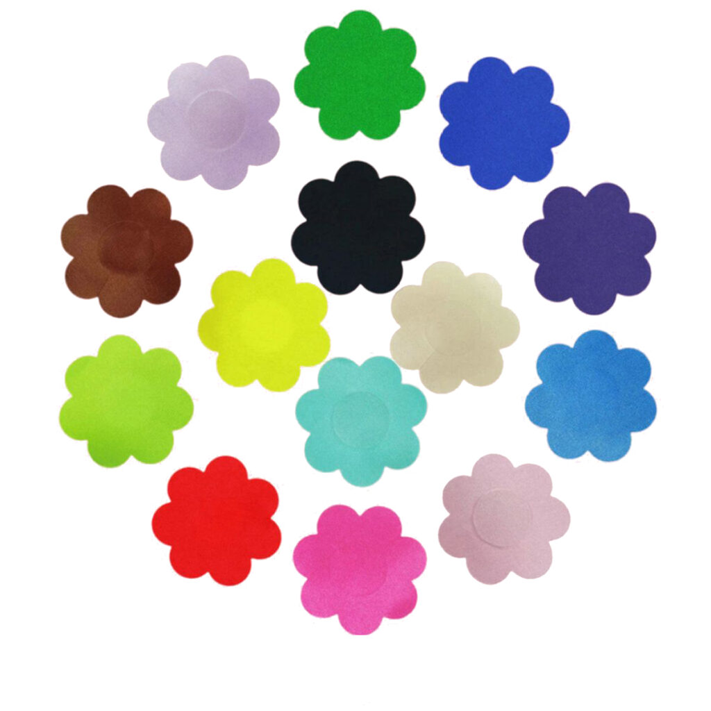 Copricapezzoli in raso colorato