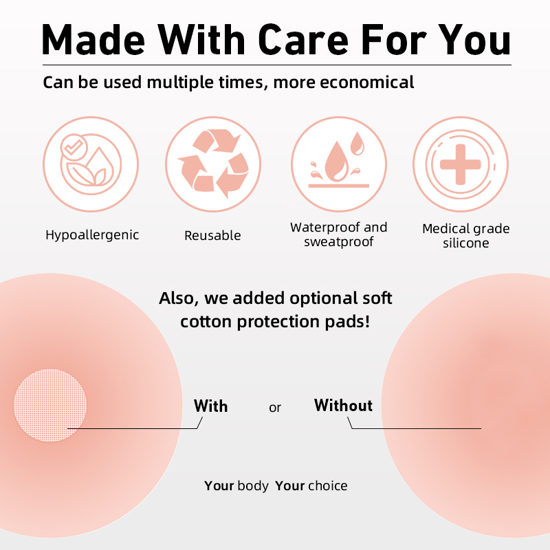 Features of Reusable silicone nipple covers
