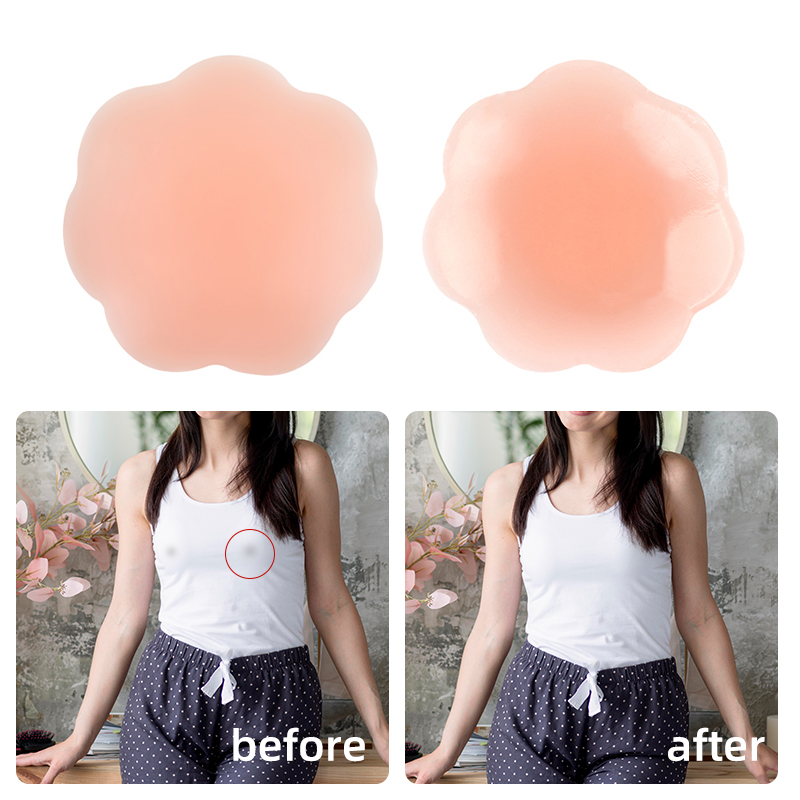 Application des caches-tétines en silicone réutilisables