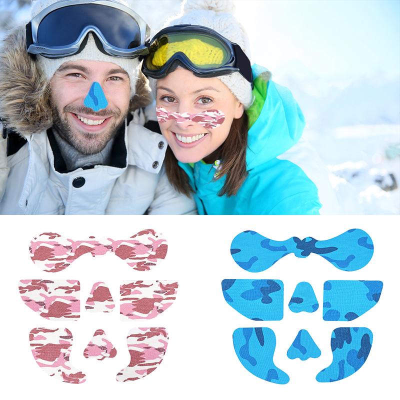 Skiing face tape