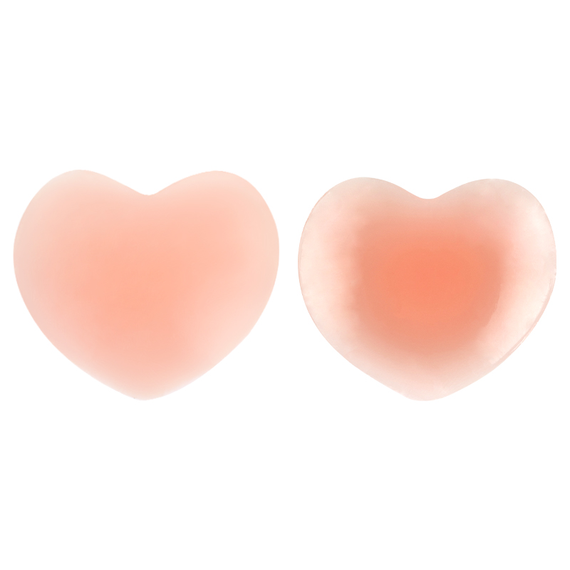Nastro per capezzoli in silicone rosa a forma di cuore