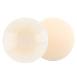 Solid nipple covers with non-woven fabric