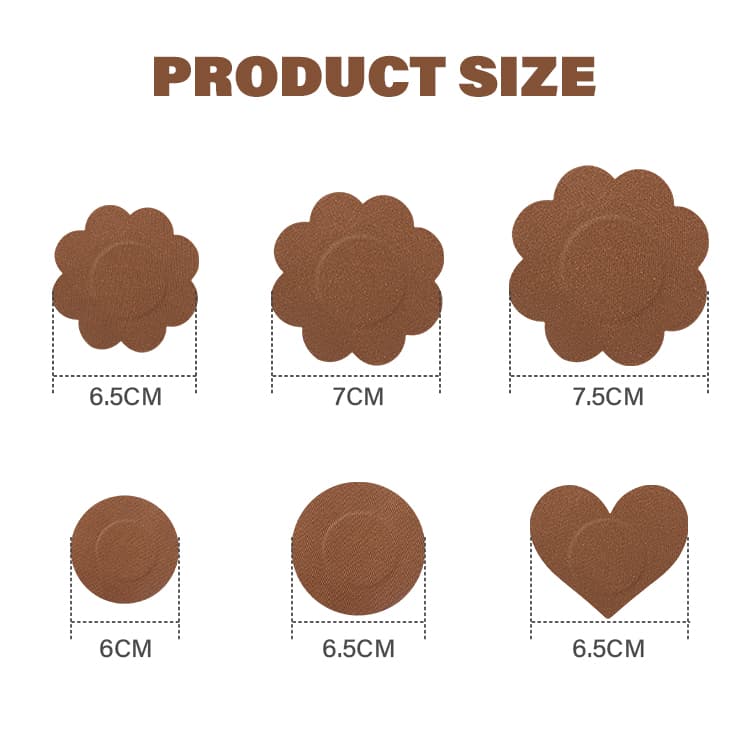 Satin Nipple Covers Wholesale Specifications