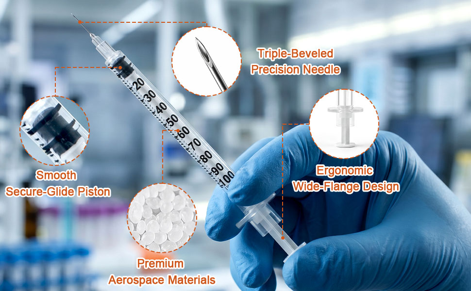 Features veterinary insulin syringes