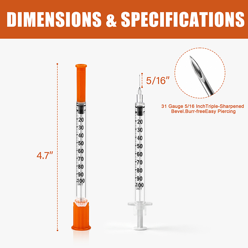 insulin syringe 31 gauge 1cc 5 16