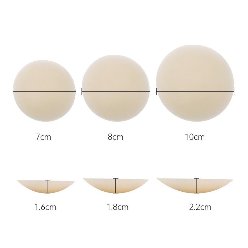 size of Seamless Nipple Covers