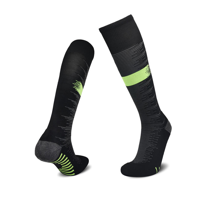 black and green soccer socks