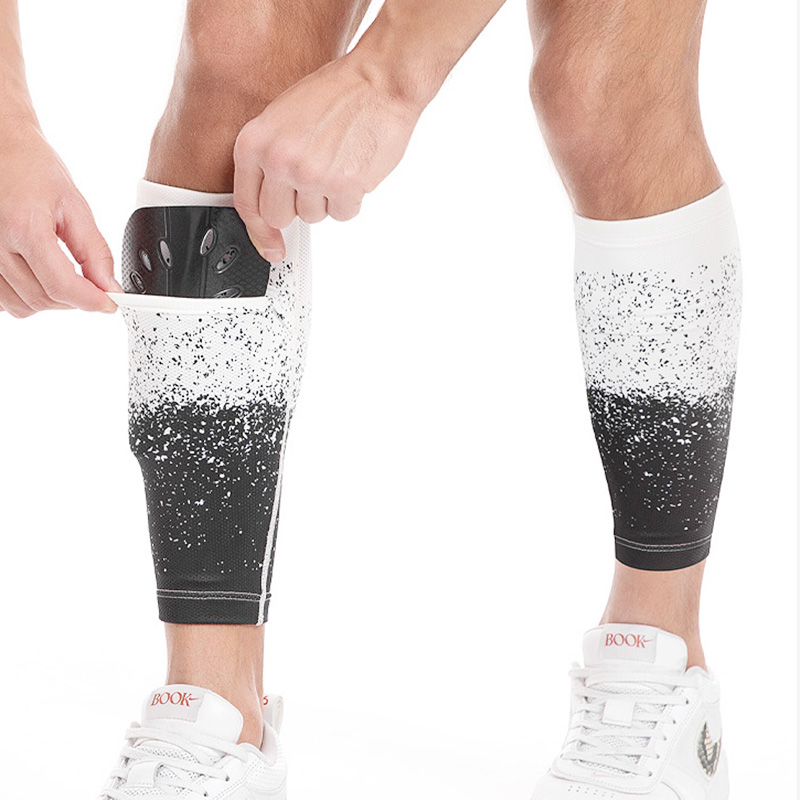 calf sleeve with shin pad