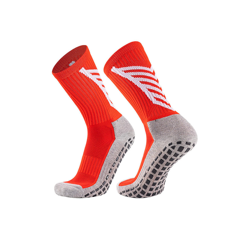 chaussettes de foot rouges unies