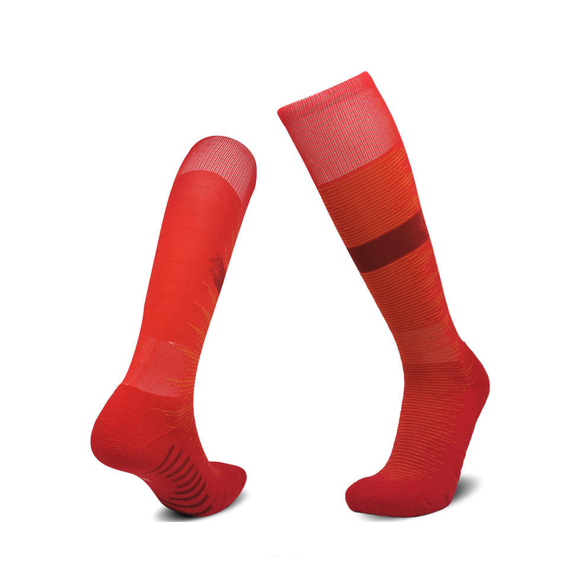 black and red football socks