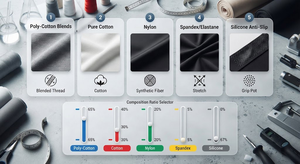 long football socks Material Selection
