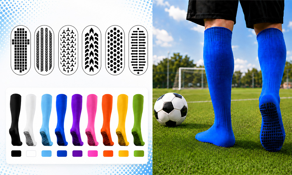 Custom grip socks football options