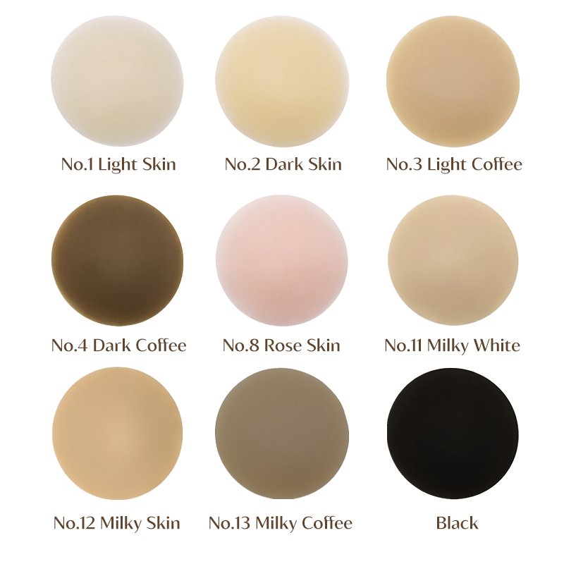 9 colors of reusable silicone nipple covers