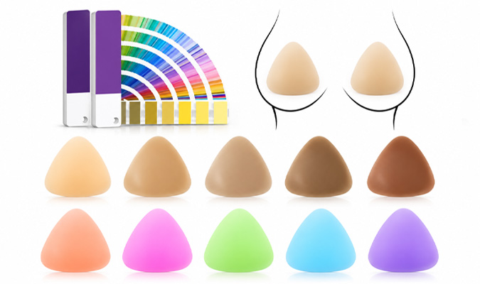 Custom triangle silicone nipple covers Color