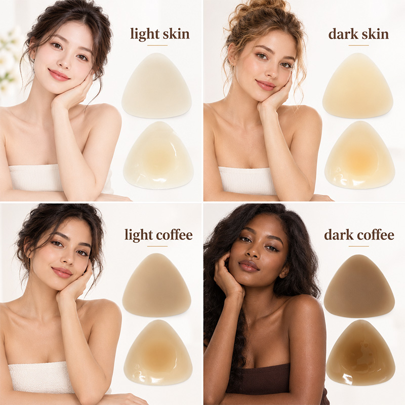color triangle silicone nipple covers