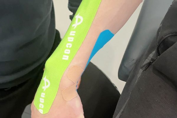 green wrist tape